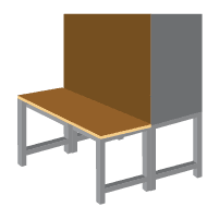 chasis + banco melamina