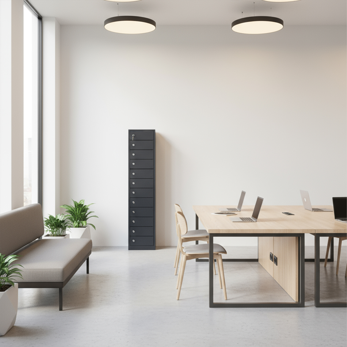 taquilla para cargar móviles