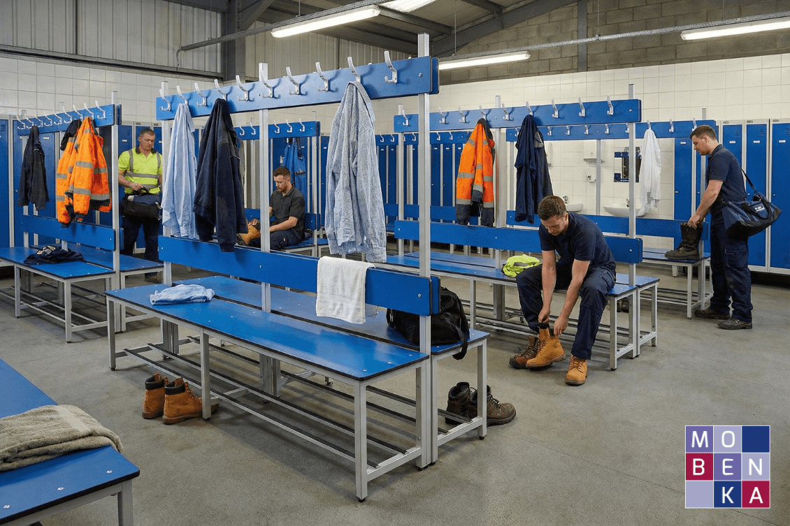 bancos fenólicos para vestuarios